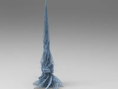 Apocolpse Modern Art shard Towers 3D model