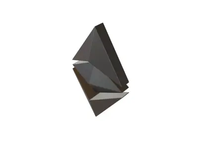 Ethereum Classic v2 003 Low-poly 3D model