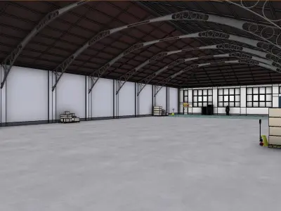 Warehouse Interior 7 Low-poly 3D model
