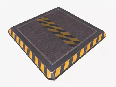 Spike Trap 4 Low-poly 3D model