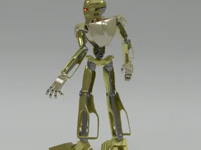 Takanuva Model golden robot 3D model