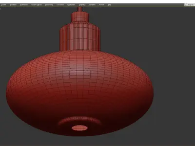 FEN GLASS RETRO 2 Low-poly 3D model