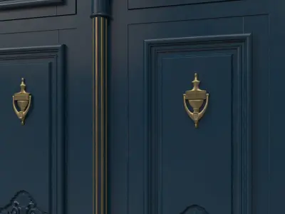 Entrance classic door 41 3D model