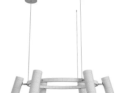 Chandelier Eurosvet Spacer Low-poly 3D model