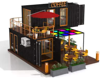 Container Coffee Shop 3D model