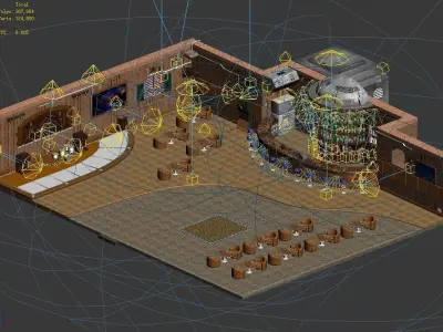 Future World - Bar 06 3D model