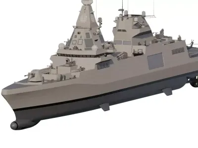 NAVY MULTIROLE  FRIGATE SPARTAN CLASS 3D model