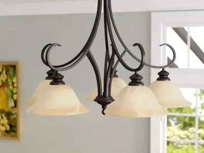 Ehmann Light Shaded Classic -Traditional Chandelier Low-poly 3D model