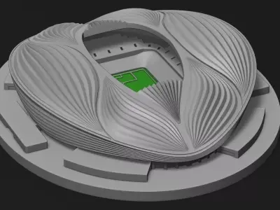 Al Janoub stadium 3D print model