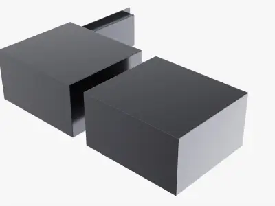 Safe box with digital lock 3D model