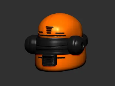 helmet high poly sculpt 3d printable ver 7 3D model 3D model 186
