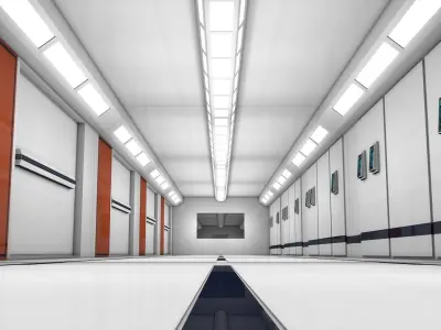 Apartment Corridor 3D model get