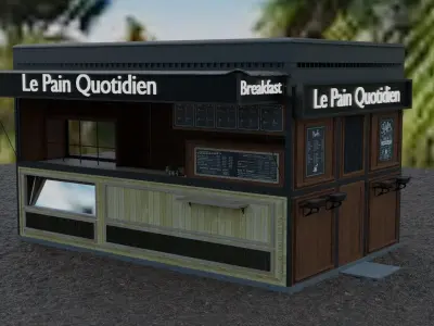 Coffee shop model 3D model