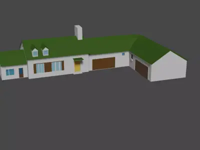 Cedric House Free low-poly 3D model