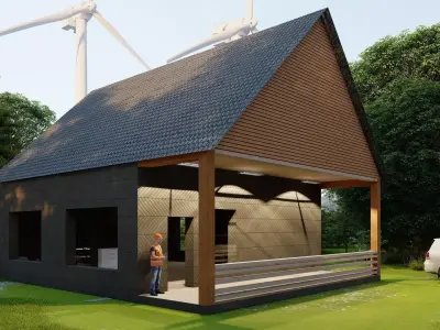 House Sketchapp Lumion Forest Edition Free low-poly 3D model