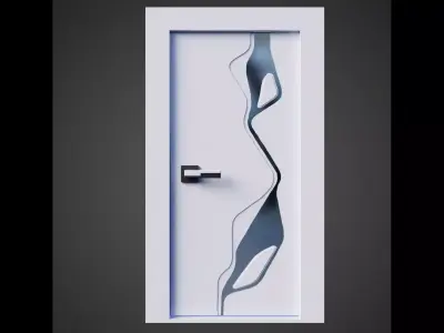 Modern Entrance Door 3D model