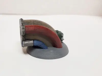 Modular industrial terrain 3D print model