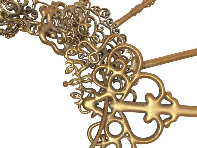 Vintage Keychain 05 3D model