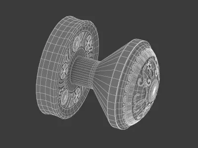 Aydon Mortice Door Knob 3D model