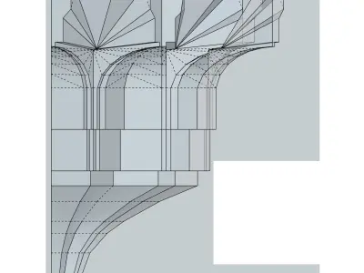 Muqarnas 1 of Sheikhee Abdulqader Efendi Mosque 3D model