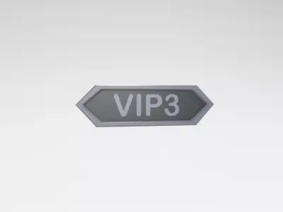 Game VIP Symbol v2 004 Low-poly 3D model