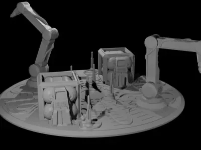 Refuelling Station for Big Platform 3D print model