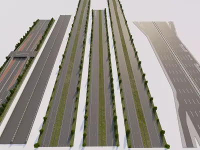 Road Pack - Extended-City Roads 3D model purchase