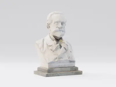 Giuseppe Verdi Statue Italian composer and politician 3D model