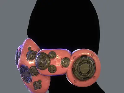 Gas mask helmet scifi Low-poly character art game space Low-poly Low-poly 3D model 2
