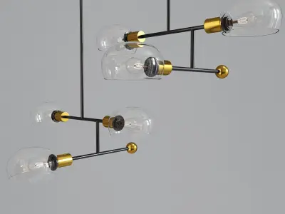 Tangle Chandelier Pendant 3 Lights 3D model