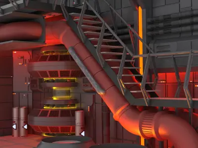 Set 1c - Death Star Control Engineering 1-12 scale Blackseries  3D Model Pack