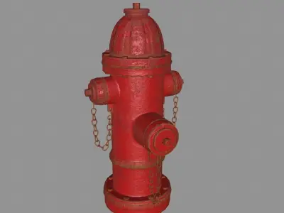 Fire Hydrant Low-poly 3D model Low-poly 3D model