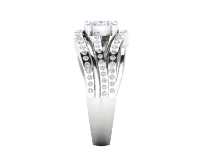  Women Ring Render 3dm STL MTL SLC JCD OBJ FBX Details 3D print model 7