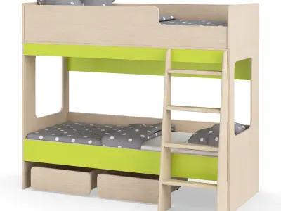 Legenda K38 childrens modular bed 3D model
