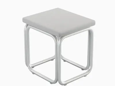 Modern Stool 01 Low-poly 3D model