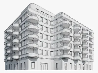 Residential and commercial buildings set - 3 3D Model Pack