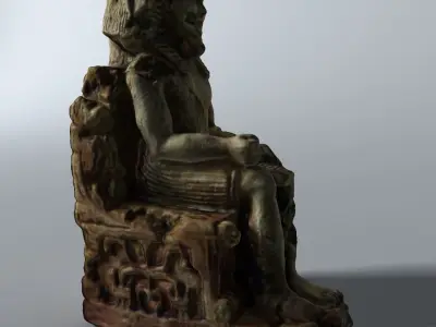 Egyptian Statue 3D model