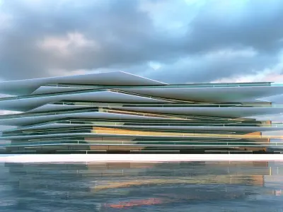 Futuristic Building Concept V2-03 3D model