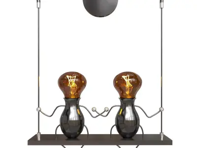 Wall light 3D model 5