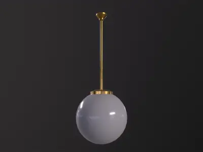 Old Ball Lamp 3D Model Low-poly 3D model