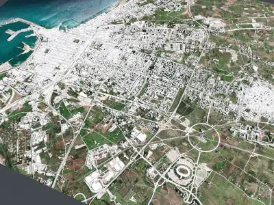 Cityscape  Bari Italy 3D model