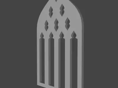 Medieval Window Design Free low-poly 3D model