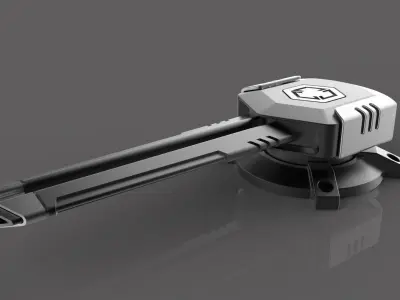 RC crawler roof-mount sci-fi cannon  3D print model