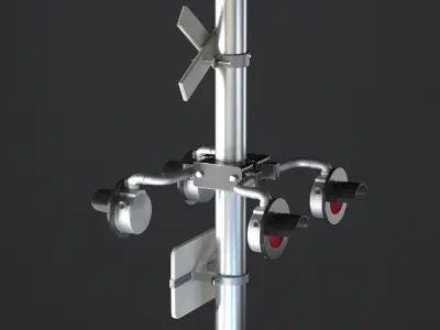 Railroad Crossing Signal  3D model