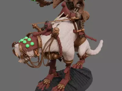Dark Mech Rat Riders 3D print model