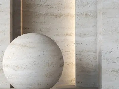 Travertine Stone Texture 4K - Seamless Texture 3