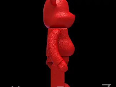 Red Leather Bear Brick 3D model