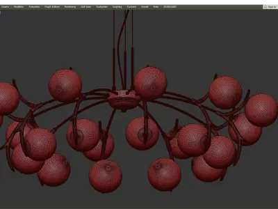 Corbett Chandelier Low-poly 3D model