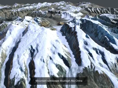 Mountain landscapes 3D Model Pack
