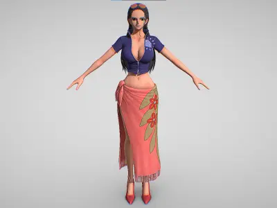 Nico Robin - One Piece - Odyssey Low-poly 3D model